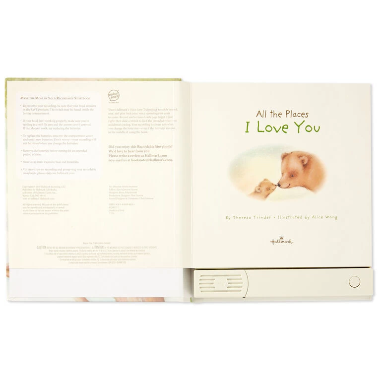 Hallmark All The Places I Love You Recordable Storybook With Music 3 Hallmark All The Places I Love You Recordable Storybook With Music - Image 3