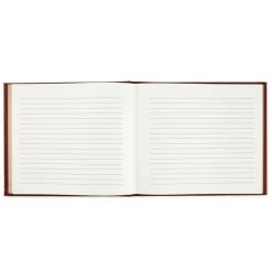 Hallmark Brown Hexagonal Pattern Guest Book 6 Hallmark Brown Hexagonal Pattern Guest Book -Hallmark Brown Faux Leather Geometric Pattern Guest Book 1EDY3152 03