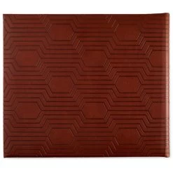 Hallmark Brown Hexagonal Pattern Guest Book 7 Hallmark Brown Hexagonal Pattern Guest Book -Hallmark Brown Faux Leather Geometric Pattern Guest Book 1EDY3152 04