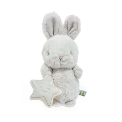 Bunnies By The Bay Sweet Bloom Bunny Stuffed Animal With Toy Sun, 9" -Hallmark Bunnies by the Bay Gray Bunny Stuffed Animal With Toy Sun 104327 03