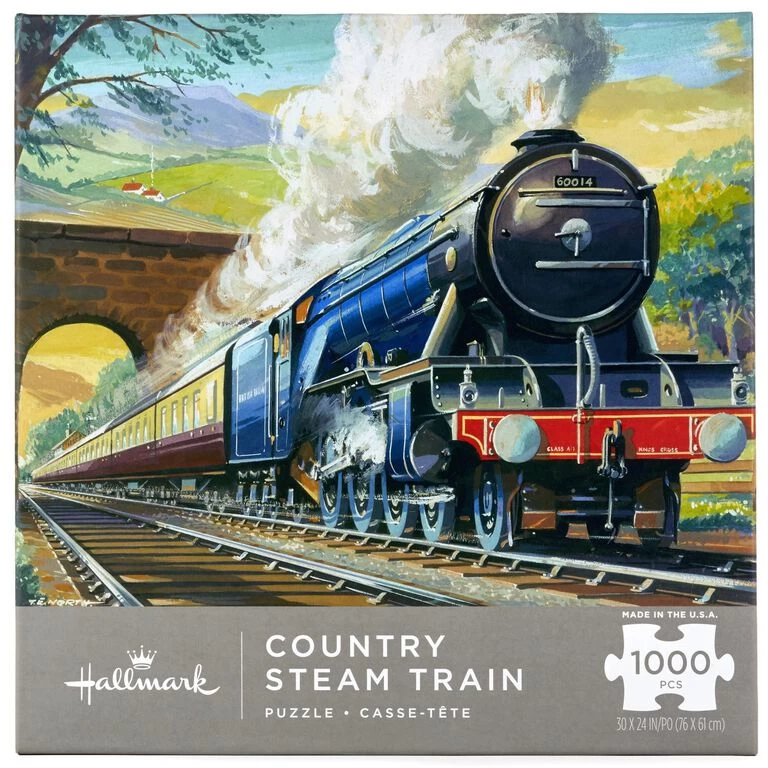 Hallmark Country Steam Train 1,000-Piece Puzzle 1 Hallmark Country Steam Train 1,000-Piece Puzzle