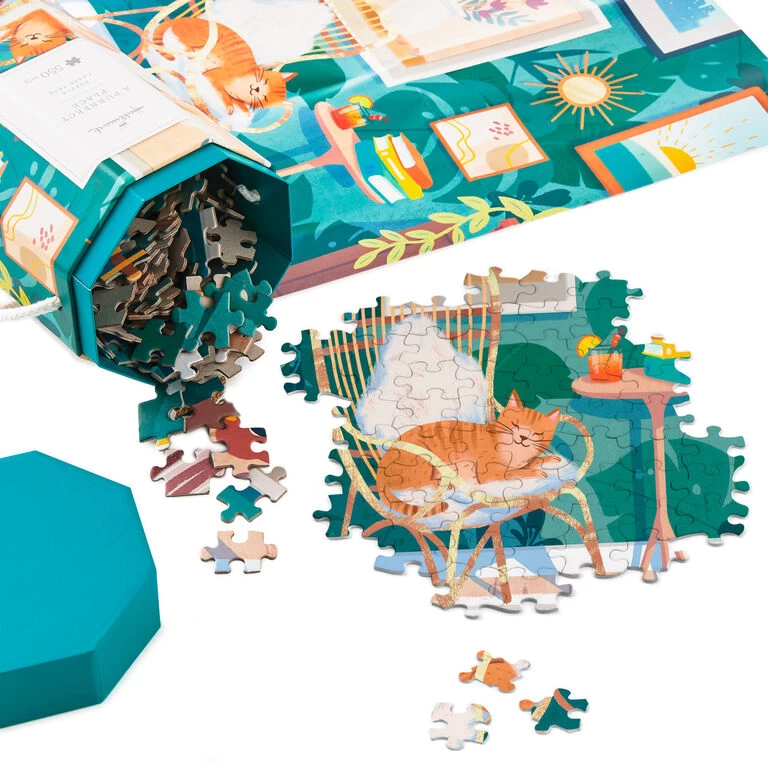 Hallmark A Purrfect Place 550-Piece Jigsaw Puzzle 2 Hallmark A Purrfect Place 550-Piece Jigsaw Puzzle - Image 2