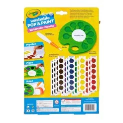 Crayola® Pop & Paint Washable Watercolor Palette -Hallmark Crayola Pop and Paint Washable Watercolor Palette 11CRA2067 03