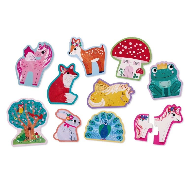 Crocodile Creek Unicorns And More 2-Piece Beginner Puzzles For Kids, Set Of 10 1 Crocodile Creek Unicorns And More 2-Piece Beginner Puzzles For Kids, Set Of 10