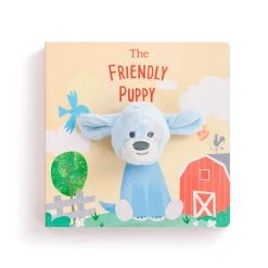 Demdaco The Friendly Puppy Finger Puppet Board Book