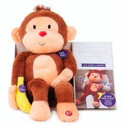 Hallmark Goin' Bananas Monkey Singing Stuffed Animal, 12" -Hallmark Goin Bananas Interactive Monkey Stuffed Animal With Sound 1PSB2187 04