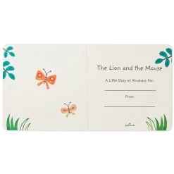 Hallmark The Lion And The Mouse Board Book And Lion Lovey Blanket Set -Hallmark Lion Lovey Blanket Lion Mouse Kindness Board Book Set 1BBY4783 04