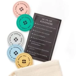 Hallmark Little World Changers™ And Kind Culture Co. The Doll Kind Dark Skin Girl, 12" -Hallmark Little World Changers Dark Skin Girl Doll With Tokens 1KID2086 05