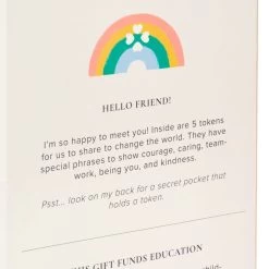 Hallmark Little World Changers™ And Kind Culture Co. The Doll Kind Dark Skin Girl, 12" -Hallmark Little World Changers Dark Skin Girl Doll With Tokens 1KID2086 08