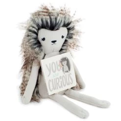 Hallmark MopTops Porcupine Stuffed Animal With You Are Curious Board Book