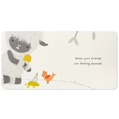 Hallmark MopTops Highland Sheep Stuffed Animal With You Are Kind Board Book -Hallmark MopTops Plush Sheep Stuffed Animal Board Book 1KID1535 06