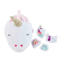 Mud Pie Unicorn Puppet Cloth Baby Book