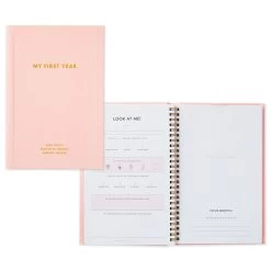 Hallmark -Hallmark My First Year Pink Baby Book for Girl 1BBA4136 02