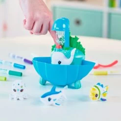 Crayola® Scribble Scrubbie Ocean Pets Lagoon Coloring Set -Hallmark Ocean Animal Figurines Color and Wash Creative Toy 11CRA2030 03