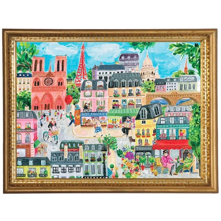 Eeboo Paris In A Day 1000-Piece Jigsaw Puzzle 2 Eeboo Paris In A Day 1000-Piece Jigsaw Puzzle - Image 2