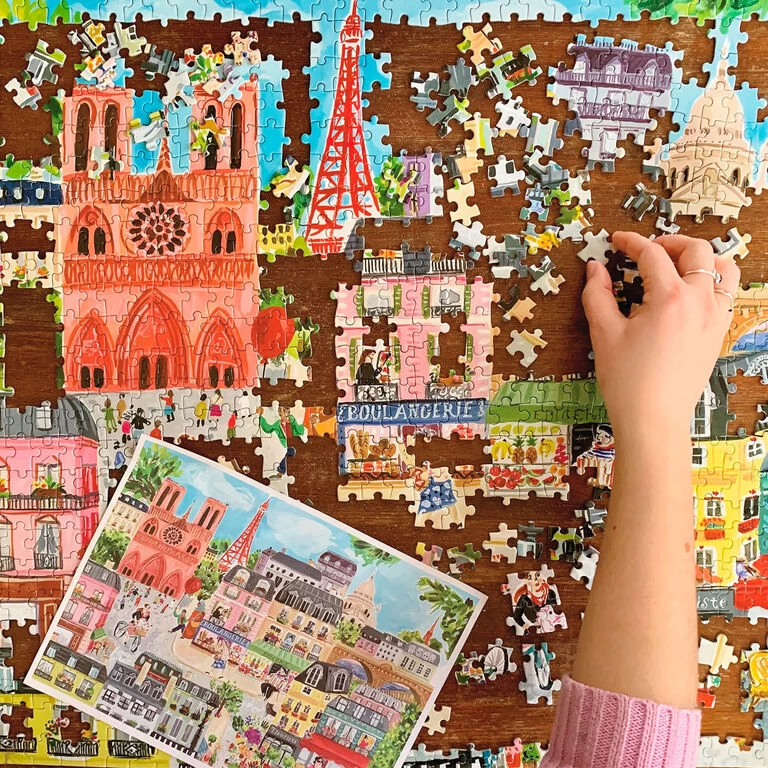 Eeboo Paris In A Day 1000-Piece Jigsaw Puzzle 4 Eeboo Paris In A Day 1000-Piece Jigsaw Puzzle - Image 4
