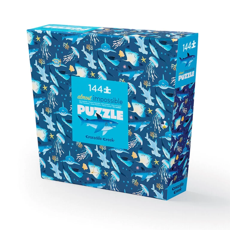 Crocodile Creek Shark Reef Almost Impossible 144-Piece Puzzle 1 Crocodile Creek Shark Reef Almost Impossible 144-Piece Puzzle