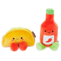 Hallmark Better Together Taco And Hot Sauce Magnetic Plush, 5" -Hallmark Taco and Hot Sauce Magnetic Plush 1KID2088 03