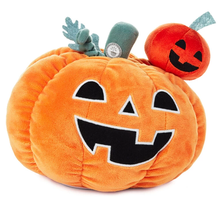 Hallmark Tricks Or Treats Pumpkins Singing Plush With Motion, 8.5" 1 Hallmark Tricks Or Treats Pumpkins Singing Plush With Motion, 8.5"