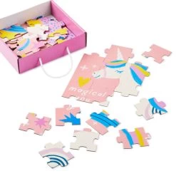 Hallmark Magical You 48-Piece Floor Puzzle -Hallmark Unicorn and Rainbow 48Piece Kids Floor Jigsaw Puzzle 1PUZ1435 02