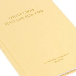 Hallmark While I Was Waiting Prompted Pregnancy Journal -Hallmark Yellow Prompted Pregnancy Journal 1BBA4141 08