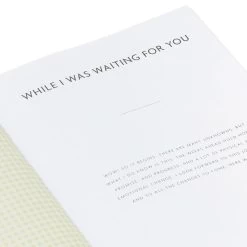 Hallmark While I Was Waiting Prompted Pregnancy Journal -Hallmark Yellow Prompted Pregnancy Journal 1BBA4141 09