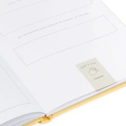 Hallmark While I Was Waiting Prompted Pregnancy Journal -Hallmark Yellow Prompted Pregnancy Journal 1BBA4141 11