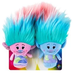 Hallmark -Hallmark itty bittys Trolls World Tour Satin Chenille Stuffed Animals Set 1KDD1982 02