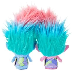 Hallmark Itty Bittys® DreamWorks Animation Trolls World Tour Satin And Chenille Plush, Set Of 2 -Hallmark itty bittys Trolls World Tour Satin Chenille Stuffed Animals Set 1KDD1982 03